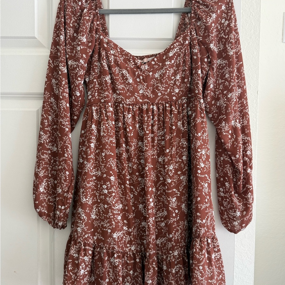 Floral Long Sleeve Dress